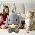 thumbnail image 4 of WQIANG Plush Toy - Sitting Floppy-Eared Rabbit, Soft and Cute Realistic Long-Eared Standing Plush Toy, 4 of 9