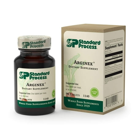Standard Process Adrenal Standard Process - Arginex - 990 IU Vitamin A, Gluten Free Liver and Kidney Supplement, Promotes Healthy Blood Vessels, Liver Health, and Kidney - 90 Tablets ()