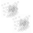 thumbnail image 1 of 1000-Piece Open Jump Rings for Jewelry Making, 4mm, Silver, 1 of 4