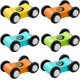 thumbnail image 1 of 6 Pieces Wooden Mini Cars Wooden Car Ramp Track Toys for 1 - 2 - 3 Years Olds,Wooden Car Ramp Racing Toys Replacement Vehicle Set Racing Party Favors, 1 of 4
