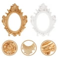 thumbnail image 4 of Miangastore European Style Picture Frame White Resin 2Set 4.72X3.93X0.47In, 4 of 9