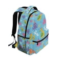 thumbnail image 2 of BZSMCE Backpack Schoolbag 15L/18L 2-SIZE Octopus Turtle Pattern Pattern For the Backbags, 2 of 8