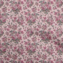 oneOone Silk Tabby Light Pink Fabric Florals Quilting Supplies Print Sewing Fabric By The Yard 42 Inch Wide