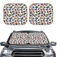 thumbnail image 2 of Fotbe Cute Butterfly 2-Piece Car Windshield Sun Shade | Sun Blocker for Car Windshield | Foldable Automotive Interior Accessories for Sun Protection-Medium, 2 of 7