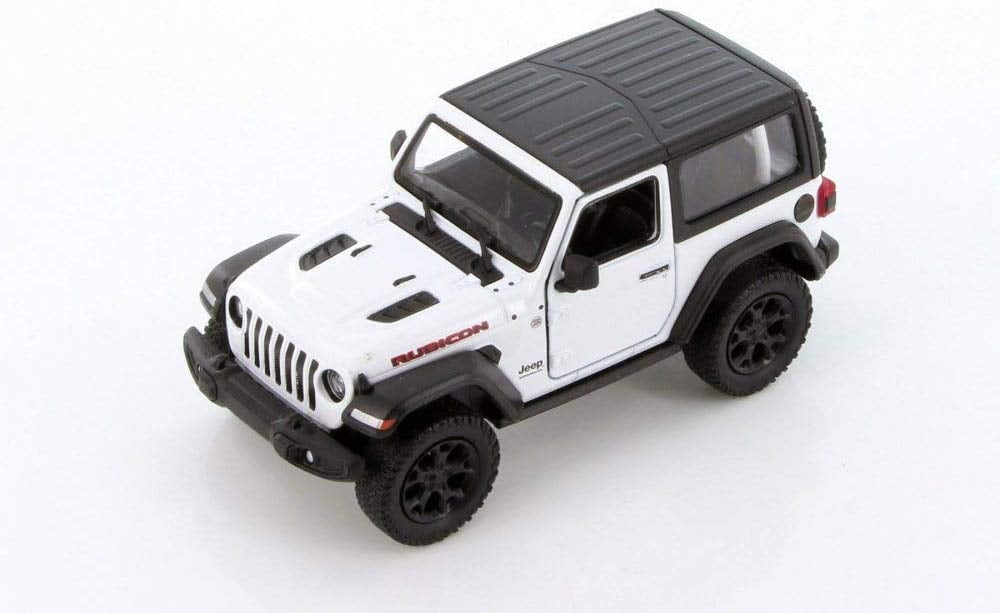 2018 Jeep Wrangler Rubicon Hard Top, White - Kinsmart 5412DK