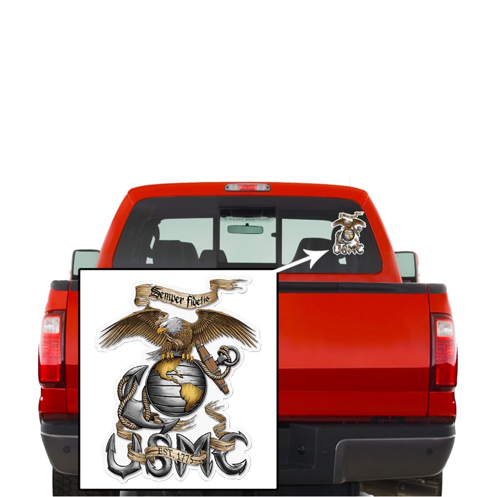 Collectible Marine Corps Decals, Share your Appreciation and Support