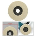 thumbnail image 6 of figatia Wool Felt Polishing Disc Round Grinding Pad ,Multipurpose,Buffing Wheel Polishing Pad for Glass Stainless Steel Metal 125 Type, 6 of 8
