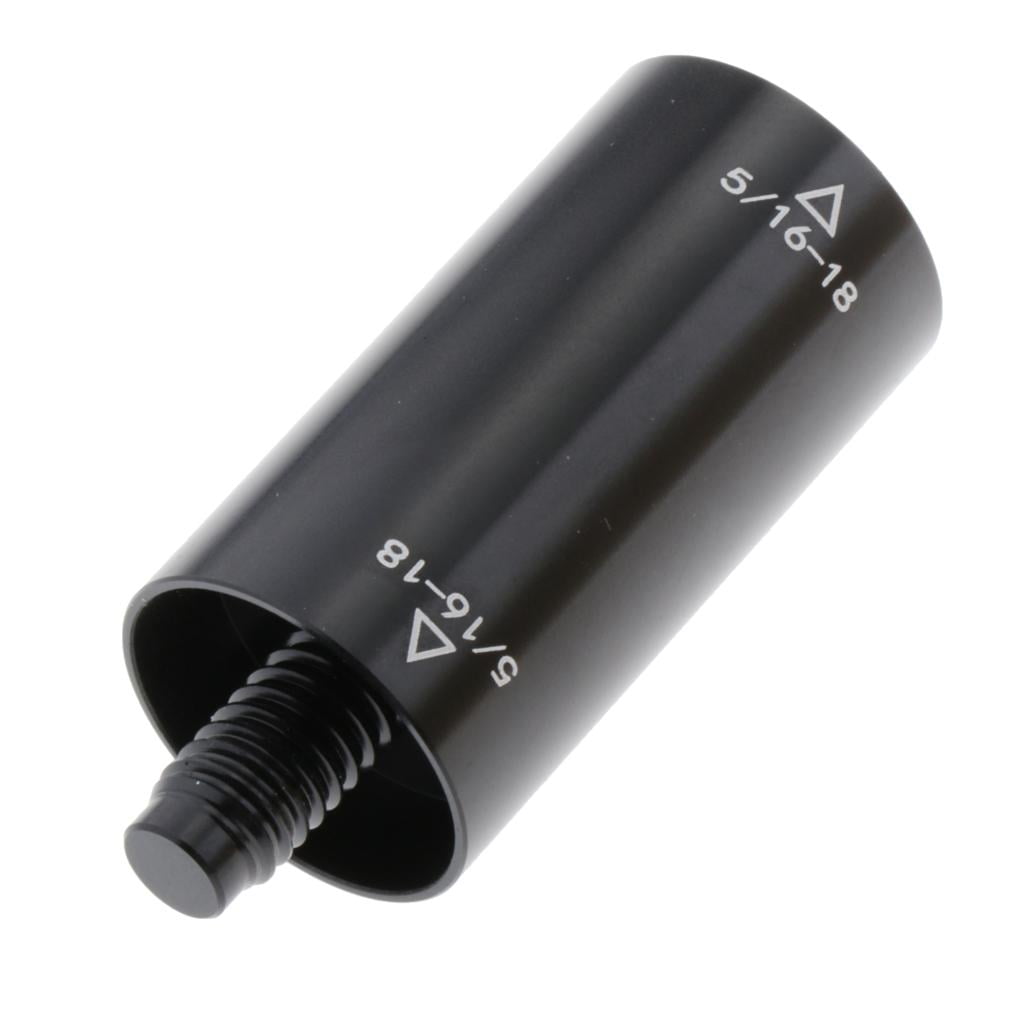 Details about   Aluminum Pool Cue Extension Middle Shaft Joint Extender Connector 5/16-18 