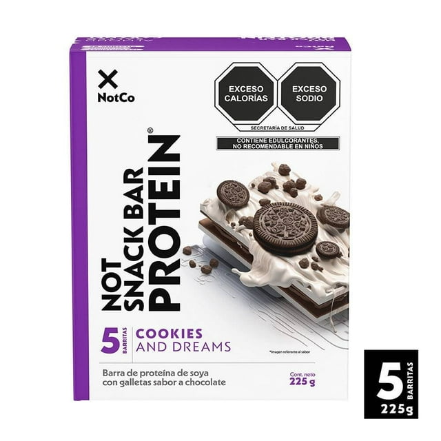 Barra de proteína NotCo Not Snacks Cookies & Dreams 225g