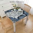 thumbnail image 2 of BANET Tablecloth, Retro Design Political Map Silhouette and Name Badger State, Dining Room Kitchen Rectangular Table Cover White, 2 of 7
