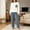 New-Navy, variant on PNTUTB Fall Winter Women's Fleece Warm Pajama Set Contrast Crew Neck Long Sleeve Pocket Top and Pant Casual Soft Loungewear Set