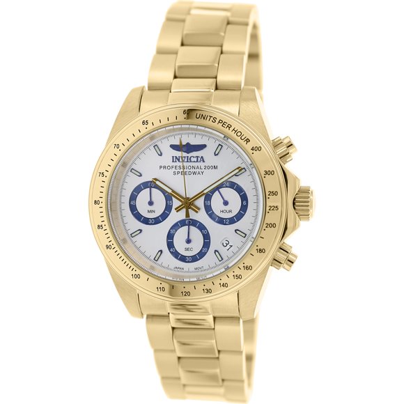 Invicta Men's Speedway 17312 Gold Stainless-Steel Plated Analog Quartz Diving Watch