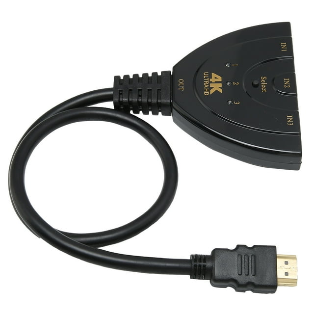 Commutateur Interface Multimédia Haute Définition Adaptateur Séparateur Interface Multimédia Haute Définition Commutateur 4K 3 en 1 Sortie 4Kx2K