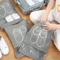 thumbnail image 2 of 15 Pieces Shoe Bag, Breathable Non-woven Shoe Covers With Drawstring Clear Window Dustproof Compatible For Travel Home Storage.blue 43.5x32cm, 2 of 4