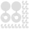 thumbnail image 1 of SOPOTUTU 100 Pcs Capuchons Ronds pour Trous de Perceuse Blanc ABS pour Usage Domestique, 1 of 6