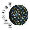 thumbnail image 4 of Gukieu Dinosaur Print Car Tire Cover, Adjustable Waterproof and Dustproof Tire Protection Cover, Suitable for SUV, Truck, Van-17 inch, 4 of 6