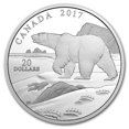 thumbnail image 1 of 2017 Canada 1 oz Silver Prf $20 Nature's Impressions: Polar Bear, 1 of 5