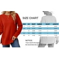 thumbnail image 5 of MOSHU Crewneck Sweatshirts for Women Side Split Long Sleeve Shirts Fashion Fall Womens Tops, 5 of 9