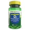 thumbnail image 3 of (3 pack) Spring Valley Extra Strength Vitamin D3 Softgels, 125 mcg (5000 IU), 250 Count, Supplement for Bone and Immune Health, 3 of 12
