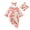 Pink, variant on qILAKOG Baby Girl Clothes Ruffle Floral Infant Newborn Baby Clothes For Girls Zip Baby Girl Romper Jumpsuit with Headband Orange 12 Months