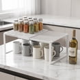 Cabinet Organizers,Stackable Metal Organizer Rack for Kitchen, Bathroom ...