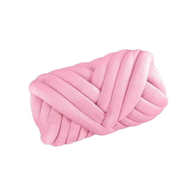 Langgg Chunky Yarn Knitting Arm Knit Soft Yarn 250G for DIY Rug Making Sweaters Pink
