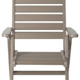 thumbnail image 5 of WestinTrends Azura HDPE Adjustable Highback Folding Outdoor Patio Dining Chairs Set of 2, Weathered Wood, 5 of 14