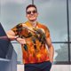 thumbnail image 4 of Fotbe Honeybee On Vibrant Flower Camiseta Polo de Golf para Hombre con Estampado – Camisa Deportiva Transpirable con Cuello Abotonado-Large, 4 of 6