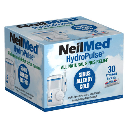 NeilMed Hydropulse Multi-Speed Electric Nasal Sinus Irrigation System for Adults – Sinus Relief