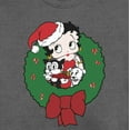 thumbnail image 2 of Men's Betty Boop Christmas Characters Wreath  Sweatshirt Charcoal Heather Small, 2 of 4