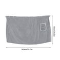 thumbnail image 3 of Yokan Towel Wrap for Women, Soft Bathrobe Lightweight Dry Wrap, Adjustable Full Length Beach & Pool Towel, Available in Gray/Blue/Khaki, Comfortable & Travel-Friendly, Ideal for Post-Shower, 3 of 9