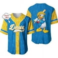 thumbnail image 3 of Custom Name Donald Duck Baseball Jersey Disney All Over Print 3d Pinstripe Baseball Jersey Summer Fashion Shirt Men Wome Tops, 3 of 5