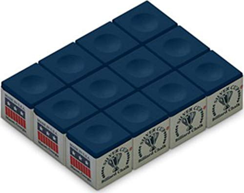 Pioneer Box of 12 cubes of Tournament Quality Chalk Blue