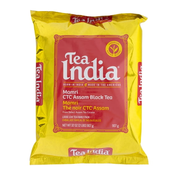 Tea India Mamri CTC Assam Black Tea, Family Pack, 32 oz Bag