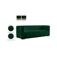 thumbnail image 2 of Meridian Furniture Ravish Green Velvet Sofa, 2 of 17