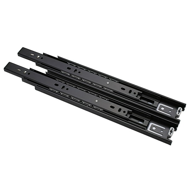 Deslizadores de Cajón de acero Inoxidable Macarena 30cm Negro