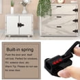 thumbnail image 3 of 2 Pack Spring Loaded Latch Sliding Lock, Used for Automatic Door Closing Barrel Latch Automatic Sliding Door Lock, 3 of 5