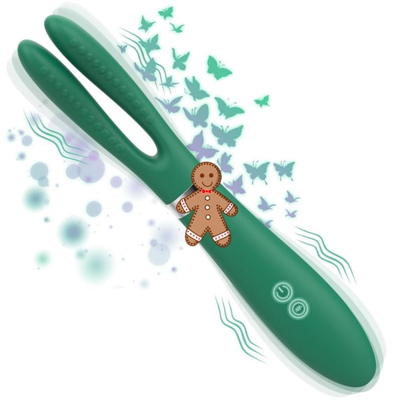 3 in 1 Dual Head Massager Wand Muscle Massager for Body Relaxing, Mini Green Massager