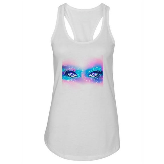 Galaxy In Your Eyes. Tank Women -Image by Shutterstock, Female x-Large