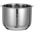 thumbnail image 1 of Olla interior de acero inoxidable para olla arrocera eléctrica de 2,5 l, accesorio de repuesto universal, multifuncional para cocinar al vapor, hervir y más., 1 of 8