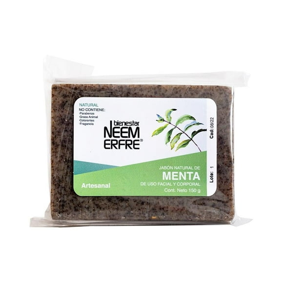 Jabón de Menta natural y artesanal Bienestar NEEM ERFRE 150 g