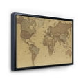 thumbnail image 3 of Designart 'Ancient World Map III' Vintage Framed Canvas Wall Art Print, 3 of 5