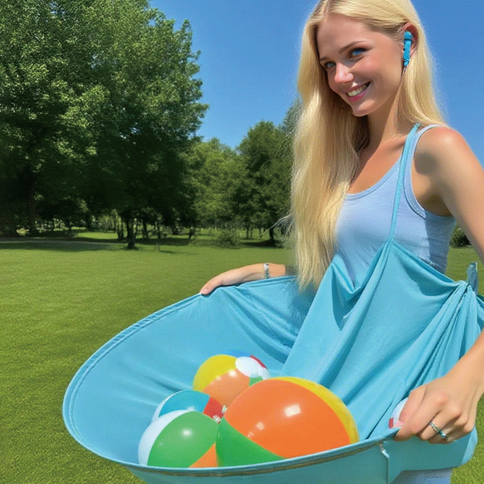 YIFAEUX Granny Pants Yard Game Set with 2 Bouncy Balls Fun Family Reunion Game for Adults Kids Unique Team Bonding Game