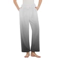 thumbnail image 2 of ylioge Womens Fleece Pajama Pants with Pockets Straight Leg Pajamas Bottoms Ladies Casual Gradient Printed Drawstring Elastic Waist Warm Homewear Pant, 2 of 8