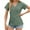 ZE-Green, variant on Womens Tops Solid Side Drawstring Ruched T Shirts Casual Short Sleeve Crew Neck Eyelet Blouses Dressy Casual Summer Tops Tees Pink M