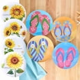 thumbnail image 2 of Summer Dining Melamine Plates Set of 4 - Sunflower, 2 of 8