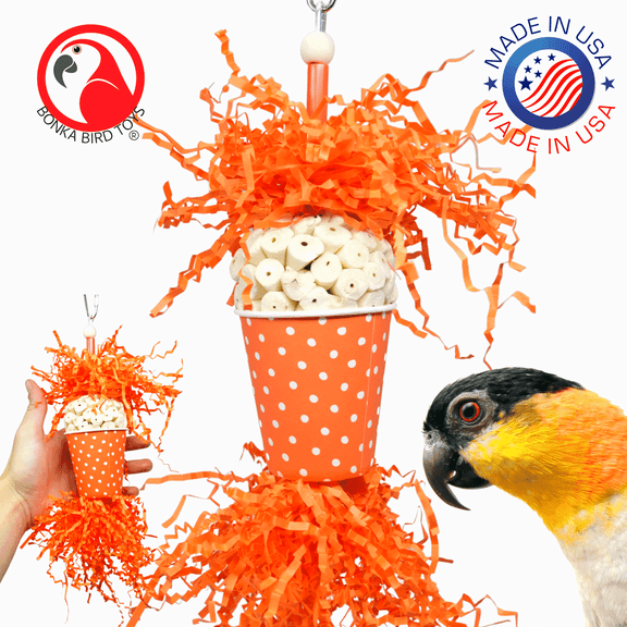 Spotty Sola Foraging Bird Toy Style: 2370 Spotty Sola Orange