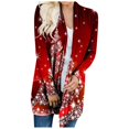thumbnail image 1 of Veste Légère pour Femmes Cardigan à Manches Longues Cardigan de Noël Pulls Veste Grande Taille, 1 of 5