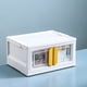 thumbnail image 2 of Caja de almacenamiento plegable de doble puerta, caja de almacenamiento movible para guardar juguetes, ropa y libros, 2 of 6