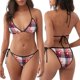 thumbnail image 3 of Disketp Heart Plaid para Bañador de Dos Piezas para Mujer, Bikini Sexy Halter String, Conjunto de Bikini en Triángulo, 3 of 6